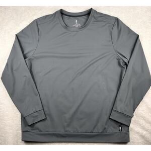 Rhone Essentials Shirt Men's XL Grey Long Sleeve Training T-Shirt Base Layer